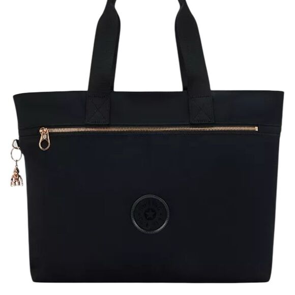 Kipling Black Colissa Up Laptop Tote Bag - Picture 1 of 10